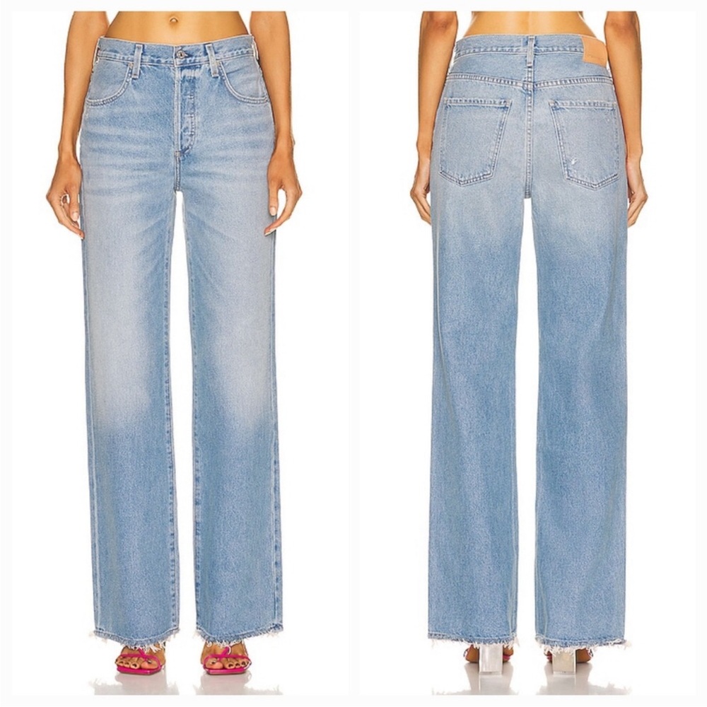 Citizens of Humanity Annina Trouser High Rise Wide Leg Jeans in Crescent size 27